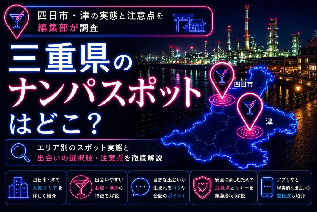 三重県のナンパスポットはどこ？四日市・津の実態と注意点を編集部が調査